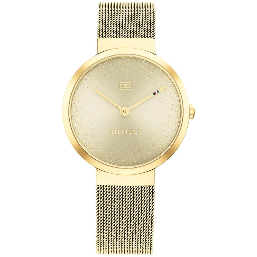 商品Tommy Hilfiger|Women's Gold-Tone Mesh Bracelet Watch 32mm,价格¥815,第1张图片