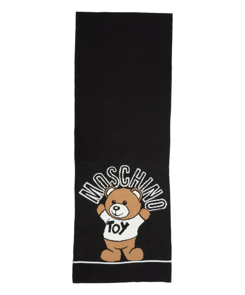 商品Moschino|Moschino Teddy Bear Wool Wool Scarf,价格¥969,第3张图片详细描述