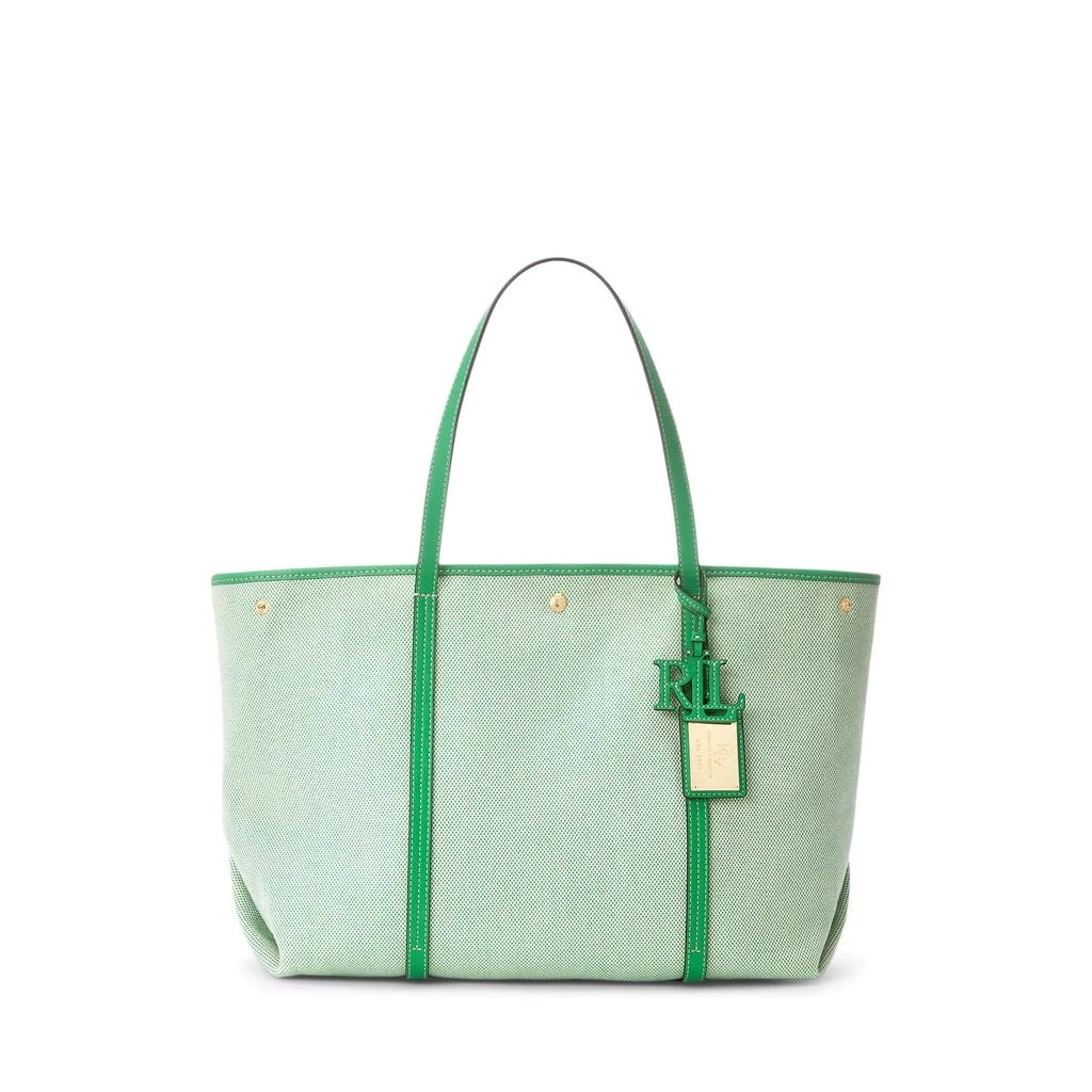 商品Ralph Lauren|Canvas & Leather Extra-Large Emerie Tote,价格¥1420,第1张图片