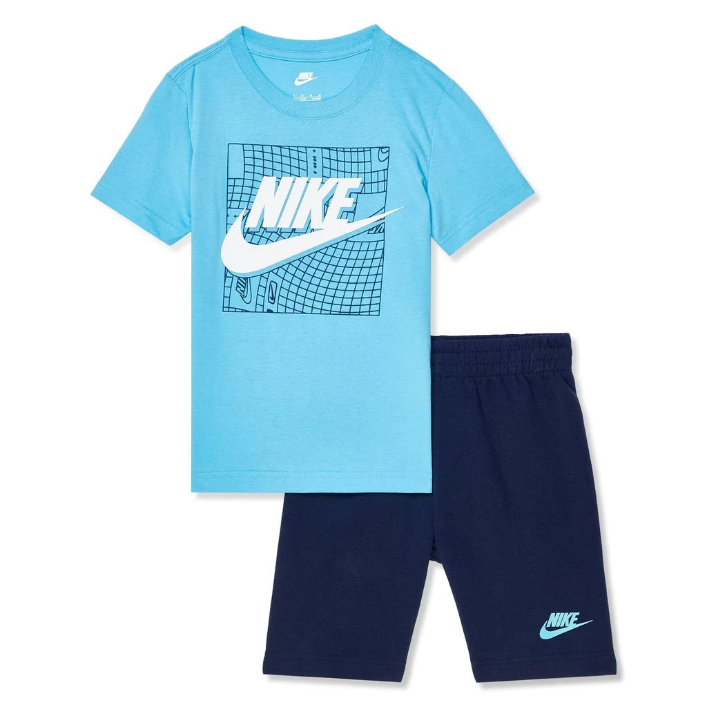 商品NIKE|Sportswear Club Tee and Shorts Set (Little Kids),价格¥313,第1张图片