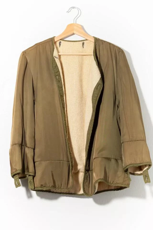 商品Urban Outfitters|Vintage 1960s Hunting Green Parka Liner Terry Cloth Lined,价格¥1815,第1张图片