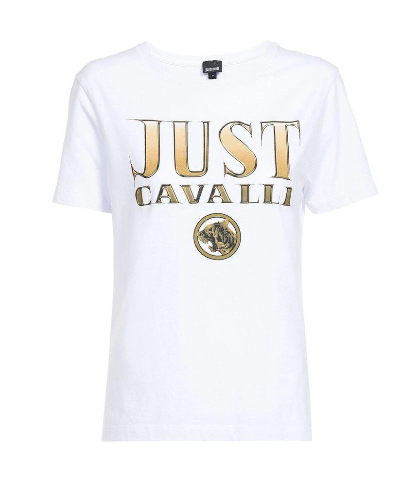 商品Just Cavalli|Just Cavalli Logo-Printed Crewneck T-Shirt,价格¥613,第1张图片