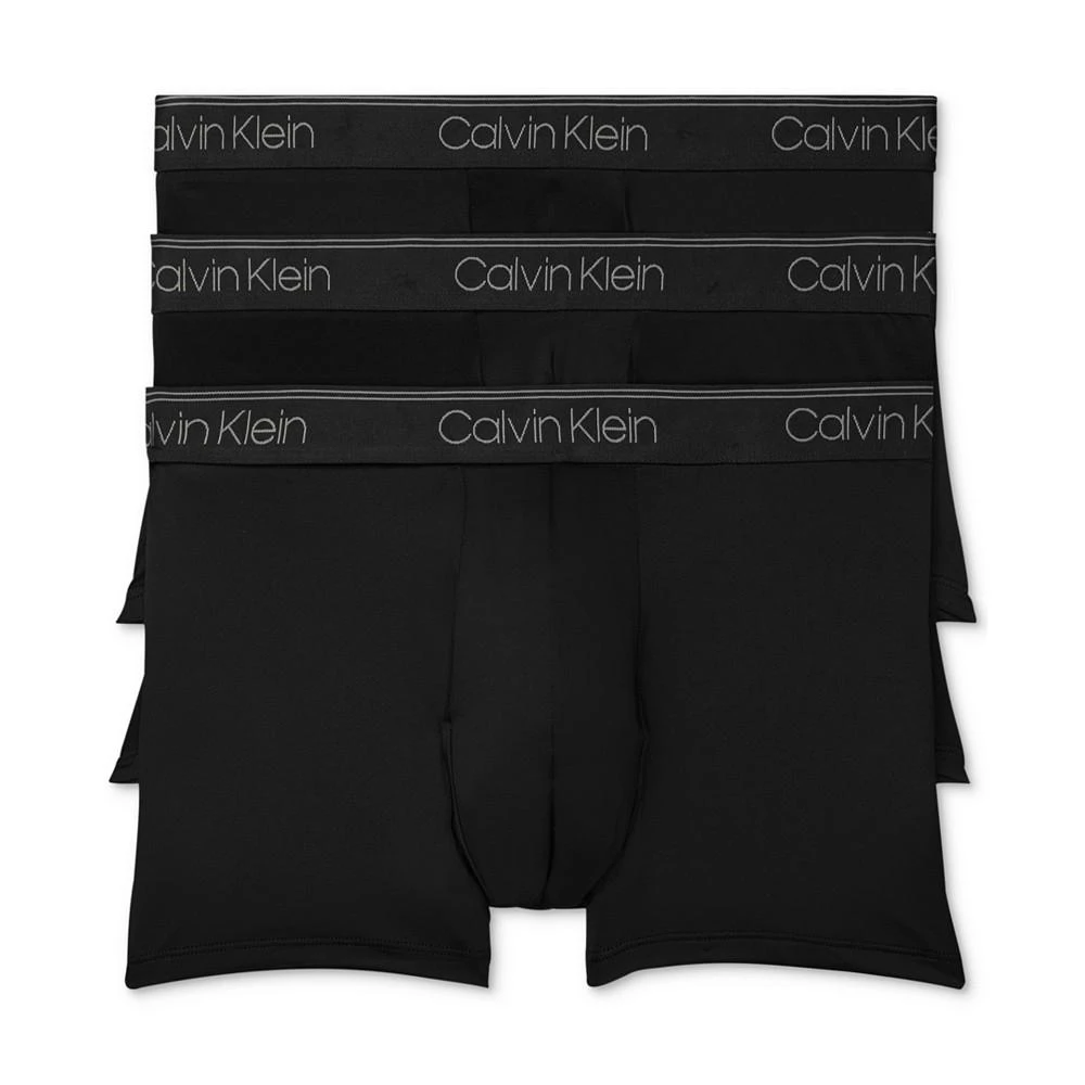 商品Calvin Klein|Men's 3-Pack Microfiber Stretch Low-Rise Trunk Underwear,价格¥216,第1张图片详细描述
