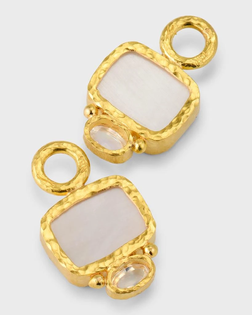 商品Elizabeth Locke|19K Yellow Gold Venetian Glass Intaglio Cabochon Earring Pendants,价格¥17371,第4张图片详细描述