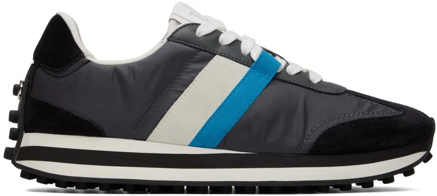 商品Salvatore Ferragamo|Gray Paneled Sneakers,价格¥3233,第1张图片