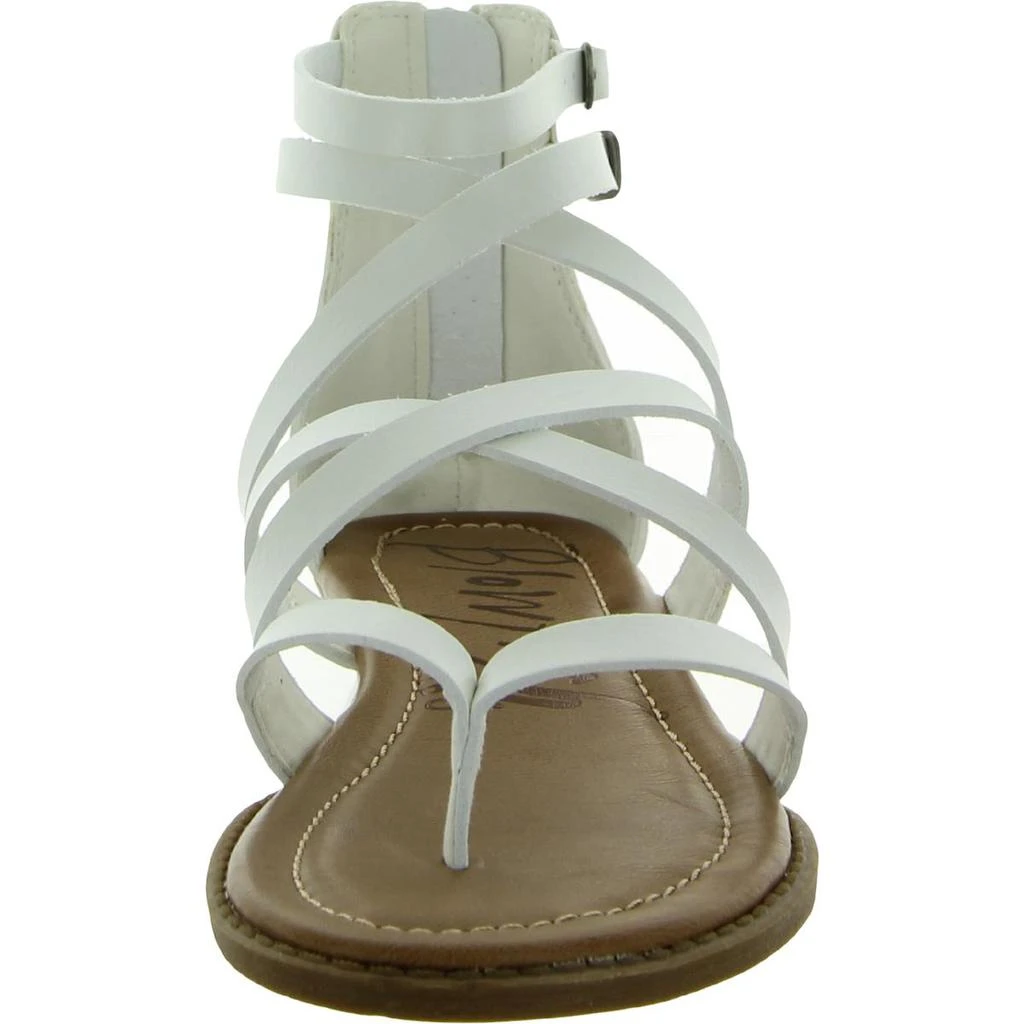 商品Blowfish|Blowfish Womens Bungalow Faux Leather Gladiator Wedge Sandals,价格¥107,第4张图片详细描述