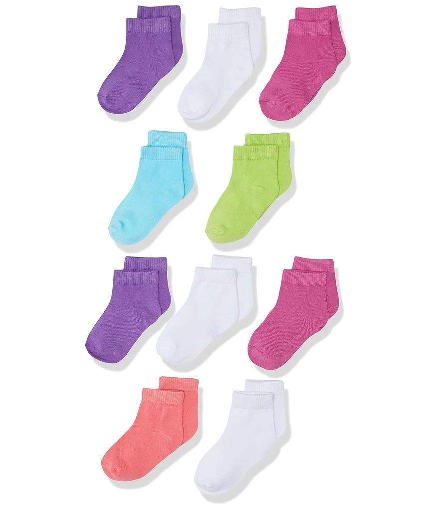 商品Hanes|Girls Ankle Socks 10-pack,价格¥63,第1张图片
