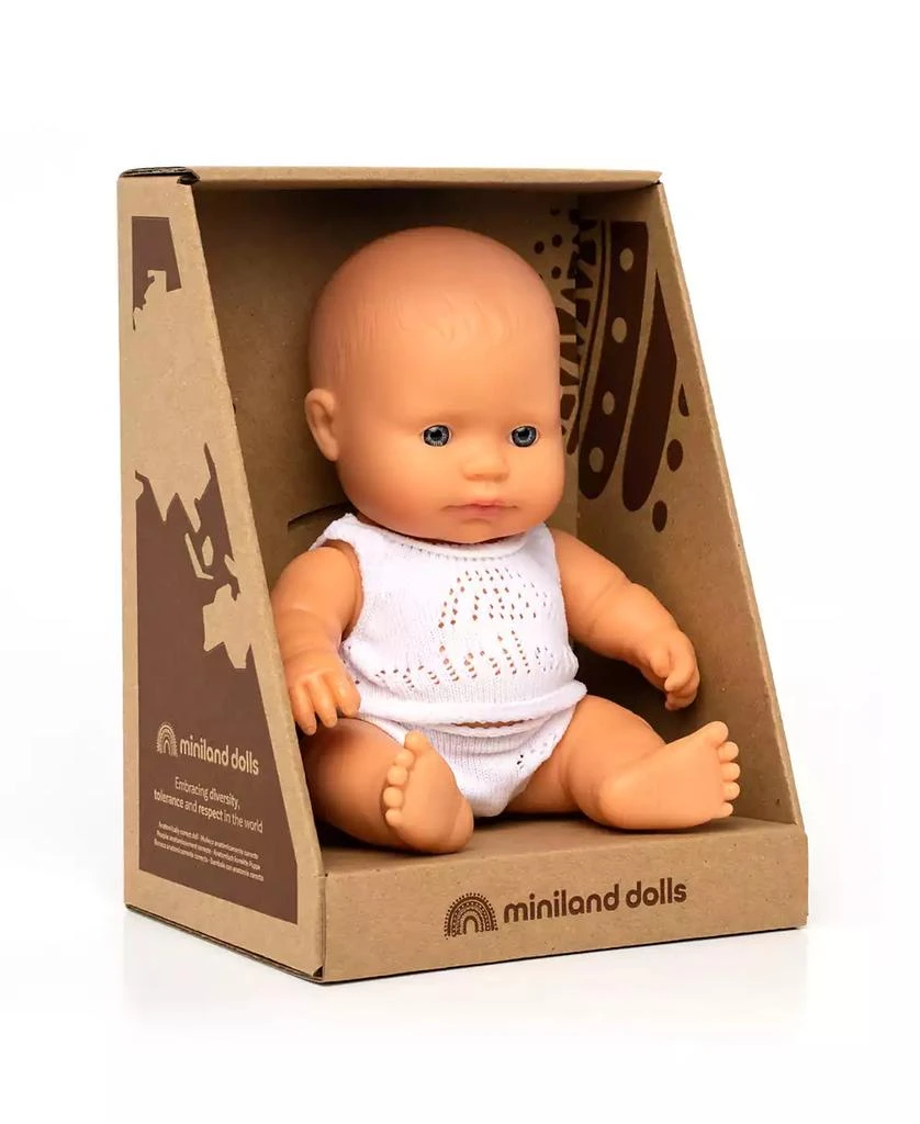 商品MINILAND|8.75" Newborn Baby Doll Caucasian Boy Set, 3 Piece,价格¥209,第2张图片详细描述