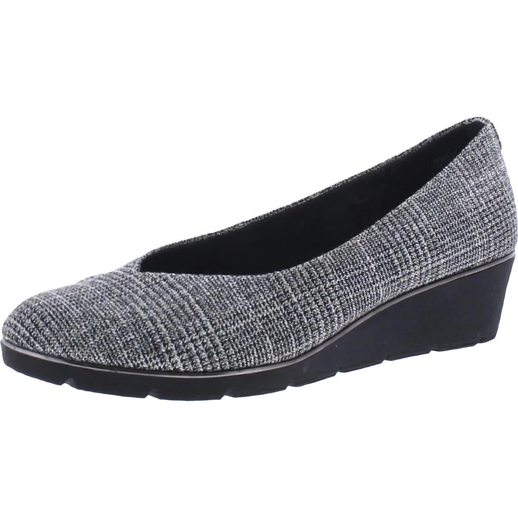 商品Anne Klein|Anne Klein Womens AK Davey Slip On Almond Toe Wedge Heels,价格¥215,第1张图片