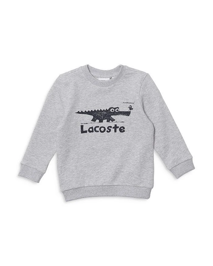 商品Lacoste|Unisex Crocodile Print Crew Sweatshirt - Little Kid, Big Kid,价格¥599,第1张图片