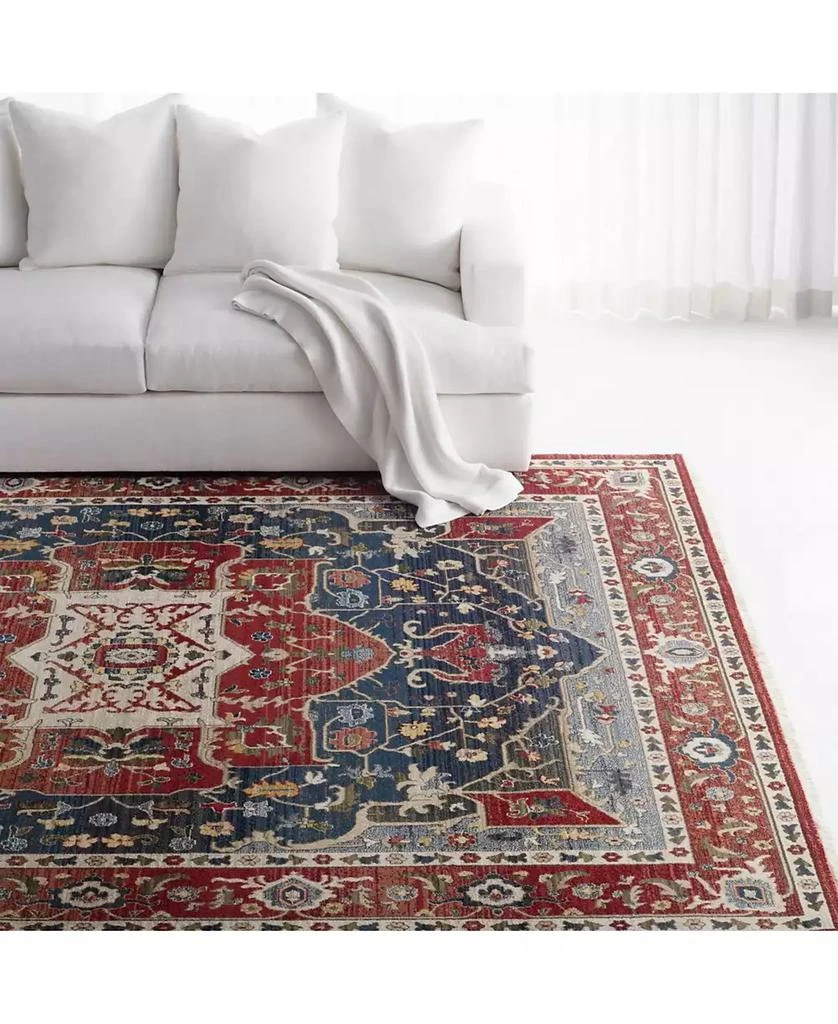 商品Ralph Lauren|Camille LRL1225A Red and Navy 5'1" X 7'6" Area Rug,价格¥2332,第2张图片详细描述