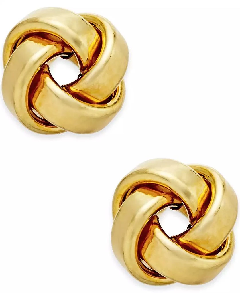 商品Italian Gold|Love Knot Stud Earrings in 14k Gold or White Gold,价格¥1646,第1张图片