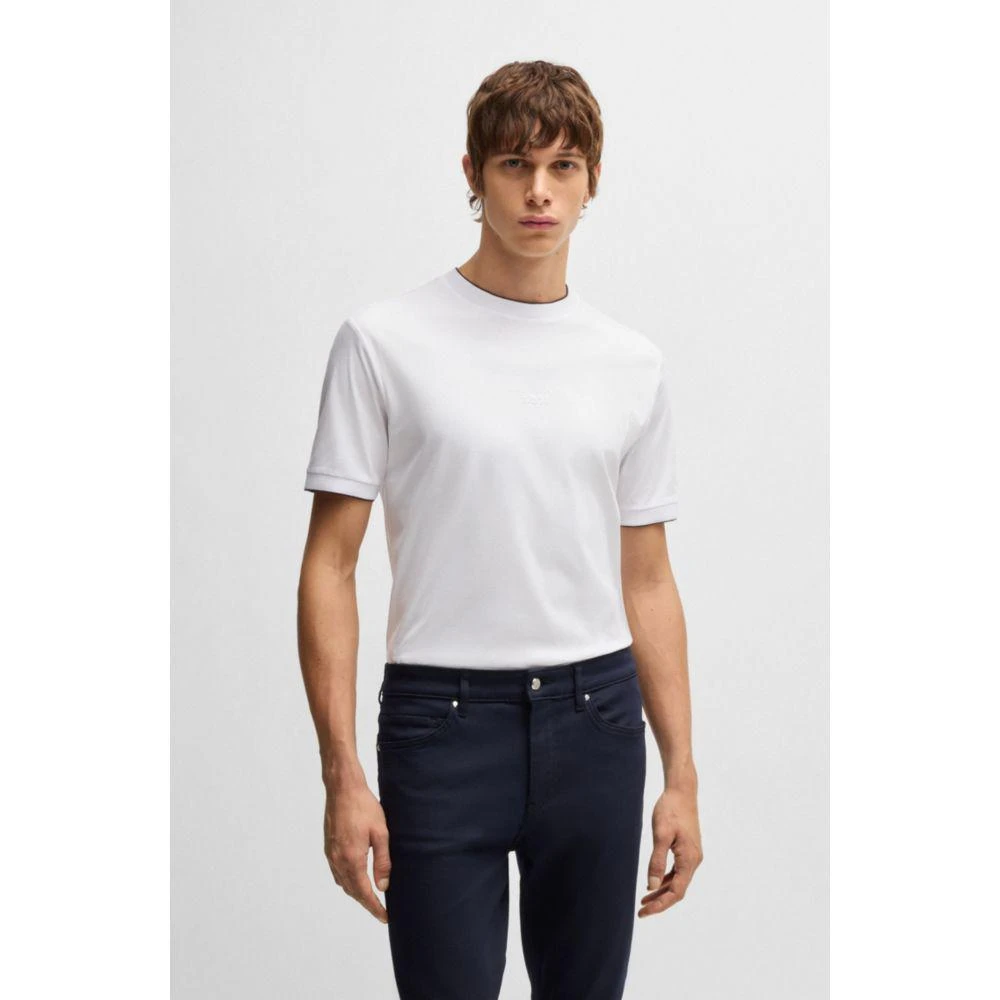 商品Hugo Boss|Porsche x  mercerized-cotton T-shirt with special branding,价格¥755,第3张图片详细描述