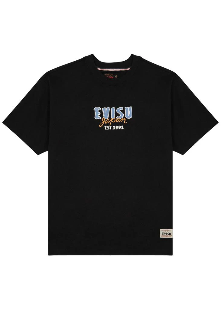 商品Evisu|Logo-print cotton T-shirt,价格¥1200,第1张图片