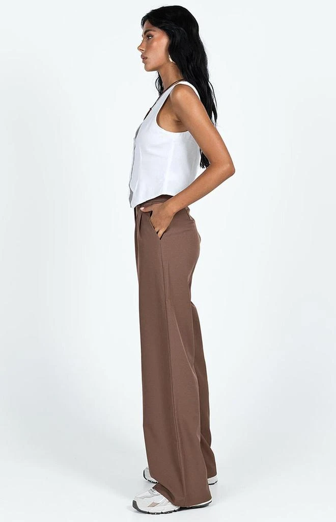 商品Princess Polly|Eco Brown Archer Trousers,价格¥544,第3张图片详细描述