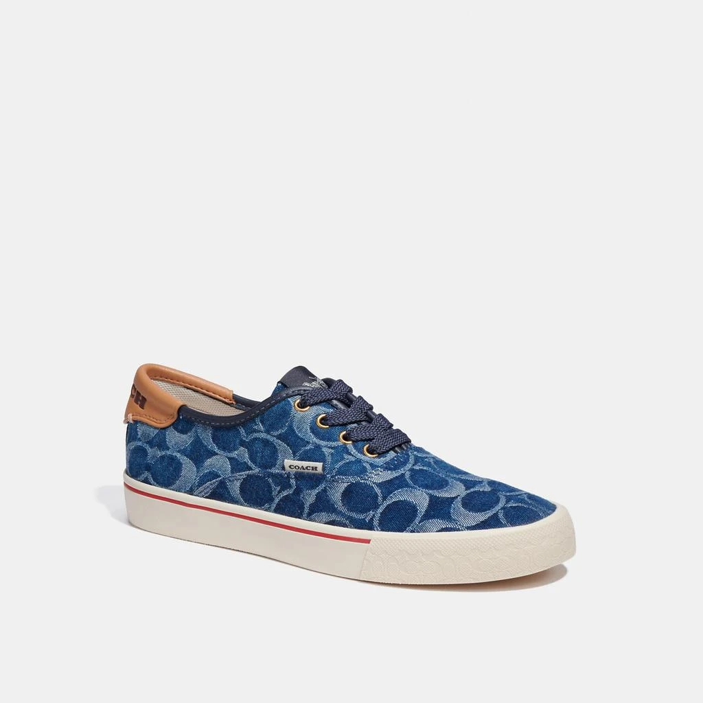 商品Coach|Coach Outlet Citysole Skate Sneaker In Signature Denim,价格¥781,第1张图片