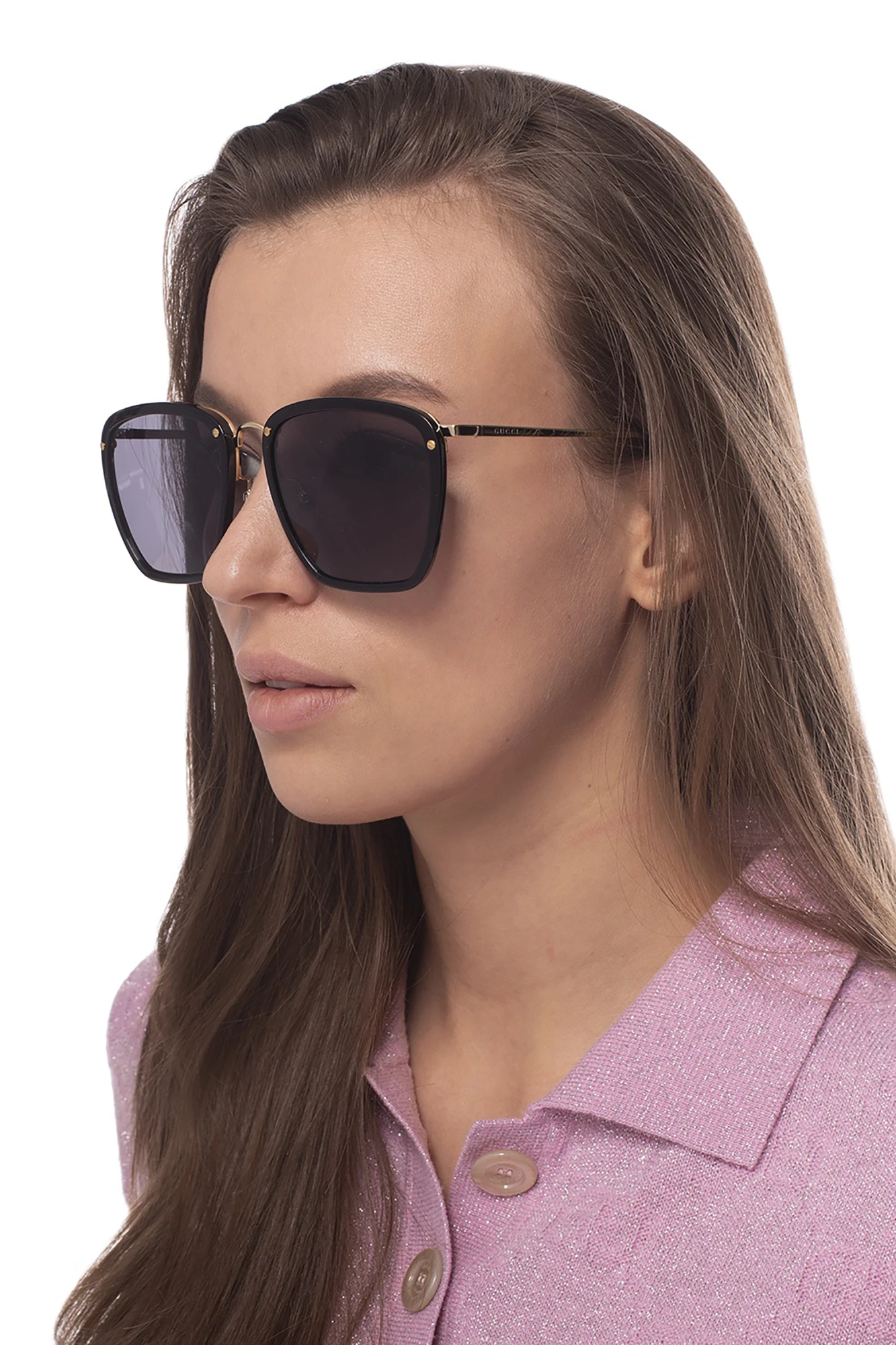商品【商品预售7天】 Gucci|Gucci 女士太阳镜 610417J07701017 黑色,价格¥2960,第3张图片详细描述
