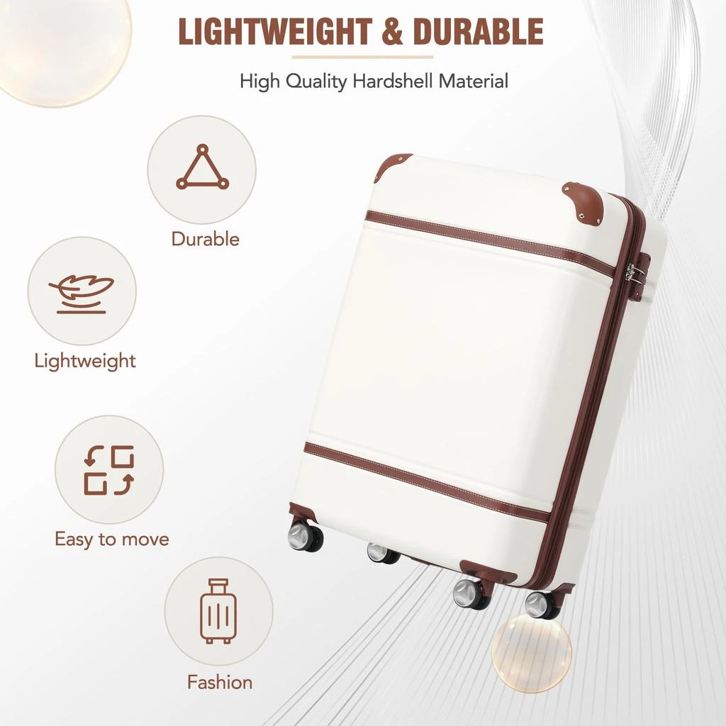 商品Streamdale Furniture|Streamdale 20 IN Hardside Luggage with Cosmetic Case,价格¥1035,第3张图片详细描述