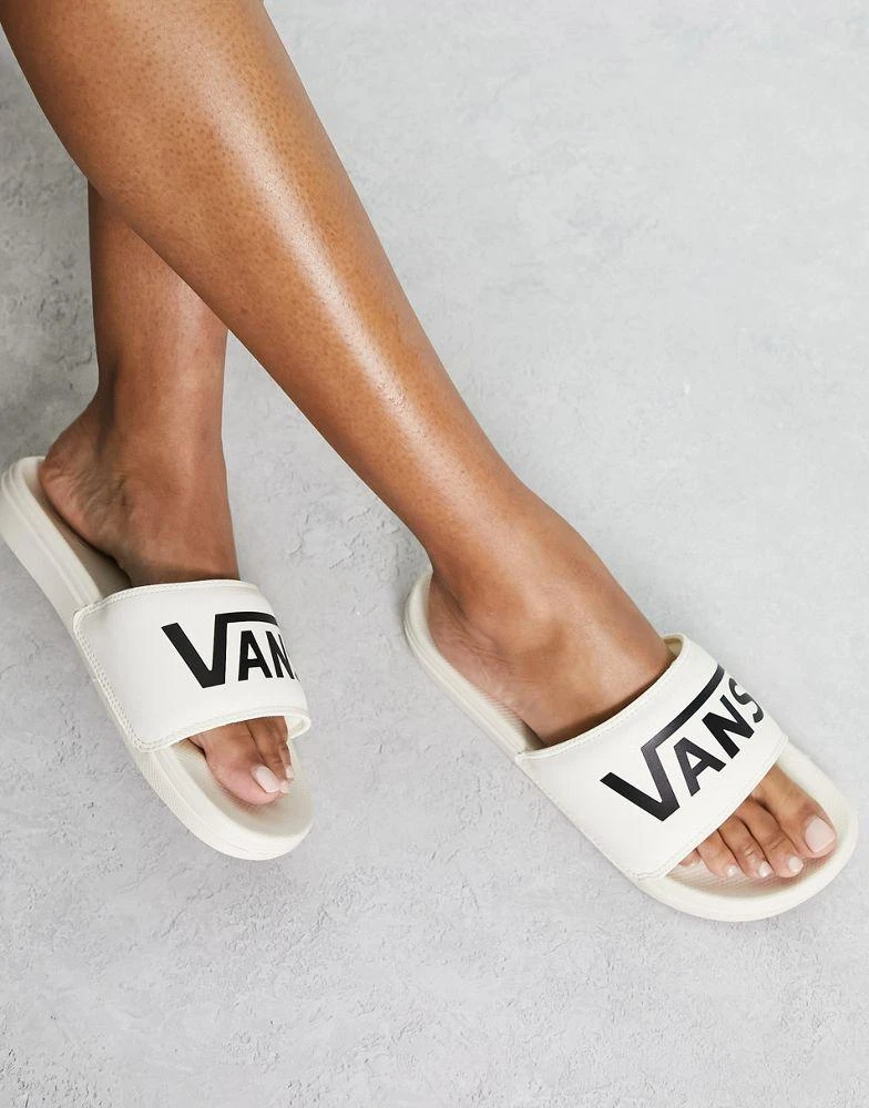 商品Vans|Vans WM La Costa sliders in cream,价格¥159,第1张图片