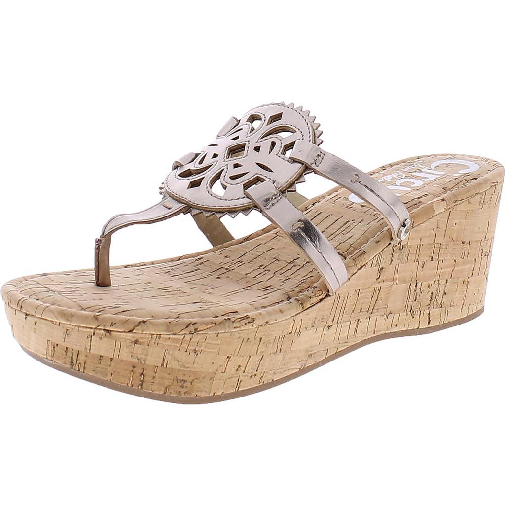 Circus by Sam Edelman Womens Rocky Lined Cork Slip On Wedge Sandals商品第3张图片规格展示