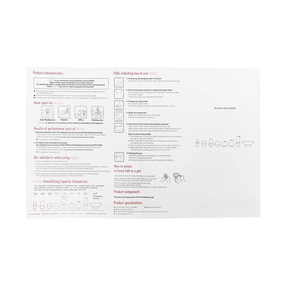 Natural Water Non-Electric Personal Apple Humidifier, Red 商品