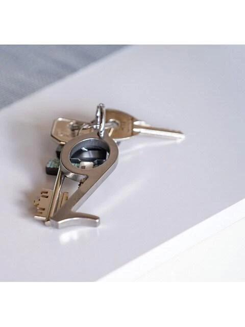 商品Mepra|Note Antibacterial Black Stainless Steel Key Ring & Stylus Pen,价格¥388,第2张图片详细描述