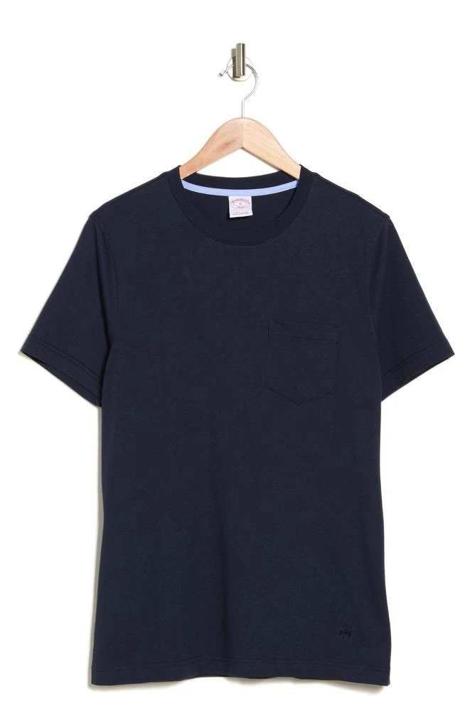 商品Brooks Brothers|Cotton Jersey Knit Pocket T-Shirt,价格¥190,第3张图片详细描述