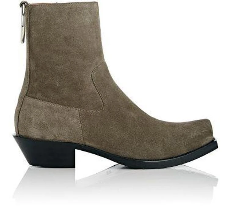 商品Vetements|Oversized-Ring Suede Side-Zip Boots,价格¥12695,第1张图片