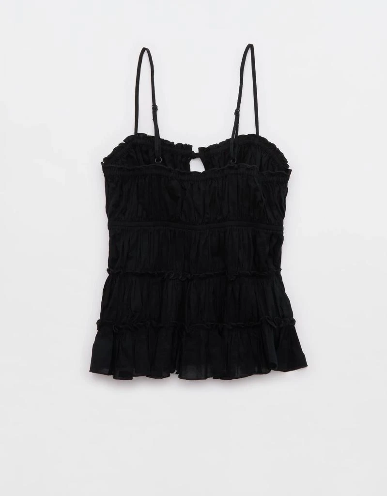 商品Aerie|Aerie Tie Front Tiered Tank Top,价格¥302,第5张图片详细描述