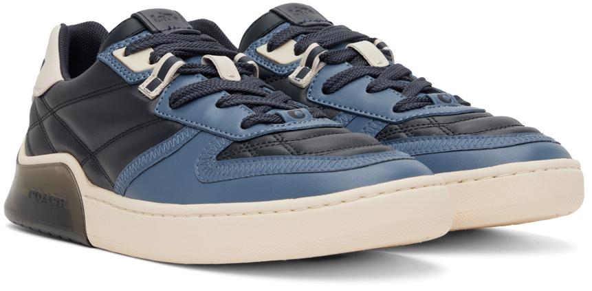 Navy Quilted Citysole Court Sneaker商品第4张图片规格展示