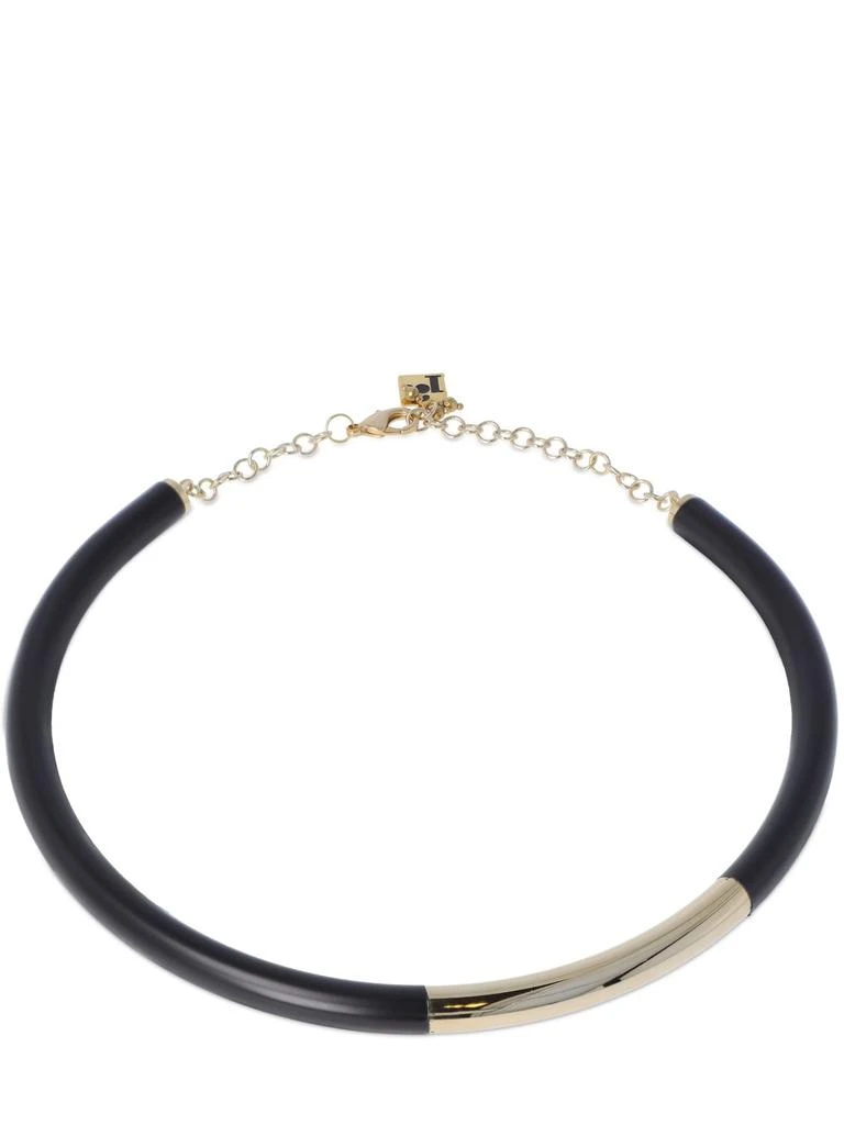 商品ROSANTICA|Carbone Rigid Varnished Choker,价格¥1864,第1张图片