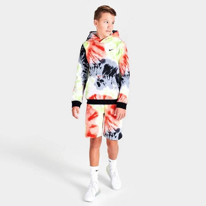 商品NIKE|Kids' Nike Sportswear Club Tie-Dye Pullover Hoodie,价格¥297,第2张图片详细描述
