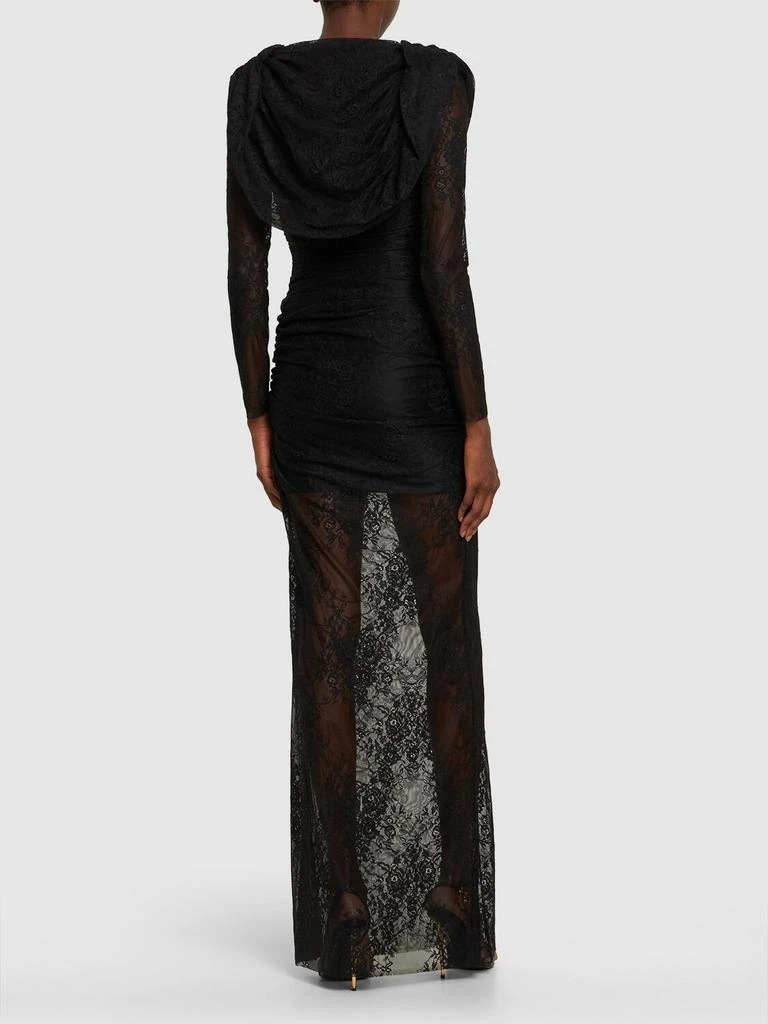 商品GIUSEPPE DI MORABITO|Laize Stretch Lace Long Dress W/hood,价格¥2614,第3张图片详细描述