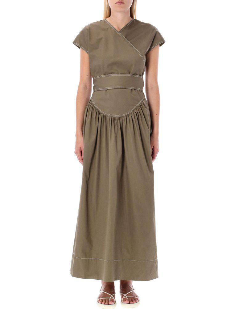 商品Tory Burch|Tory Burch Poplin Wrapped Dress,价格¥2632-¥3806,第1张图片