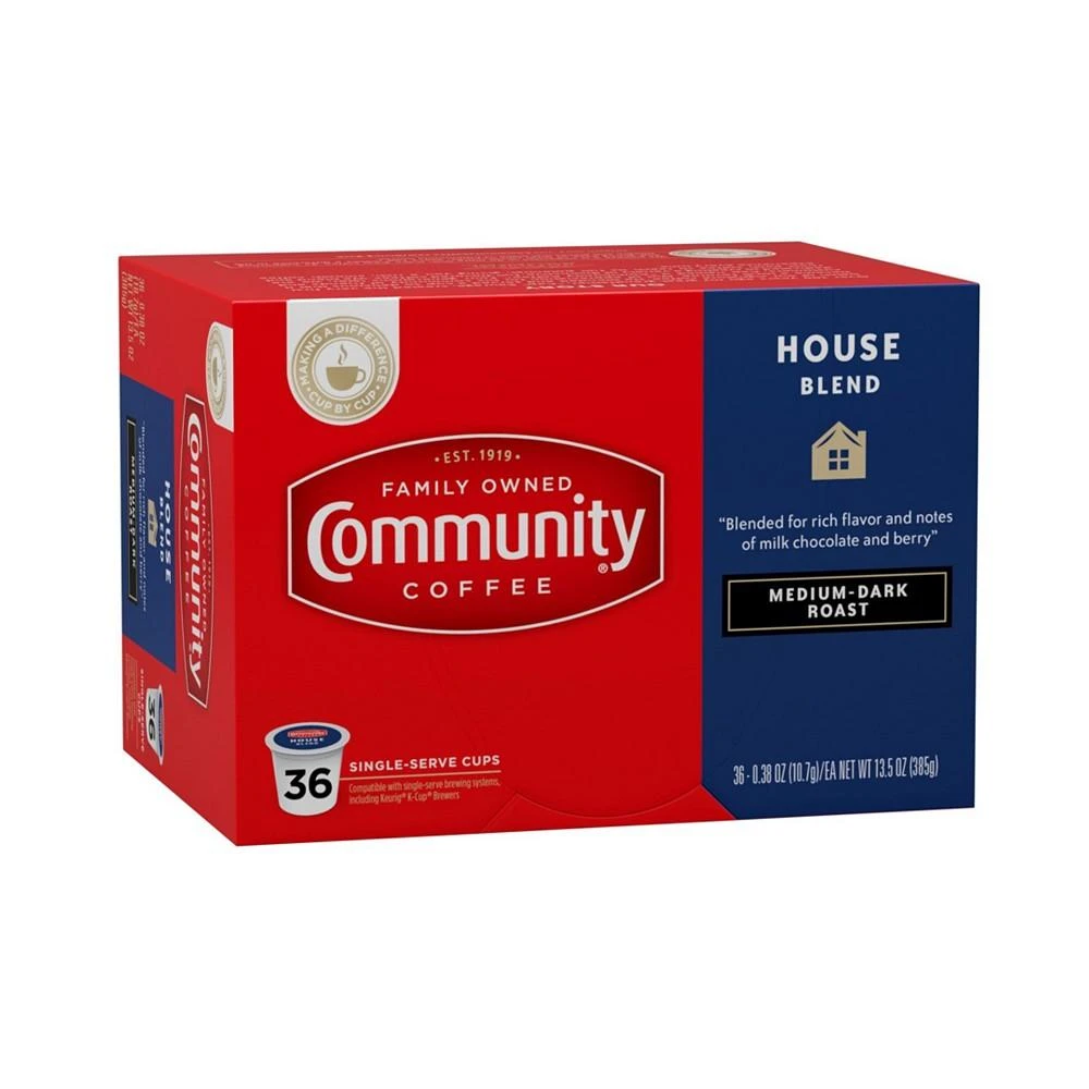 House Blend Medium-Dark Roast Single Serve Pods, Keurig K-Cup Brewer Compatible, 144 Ct 商品
