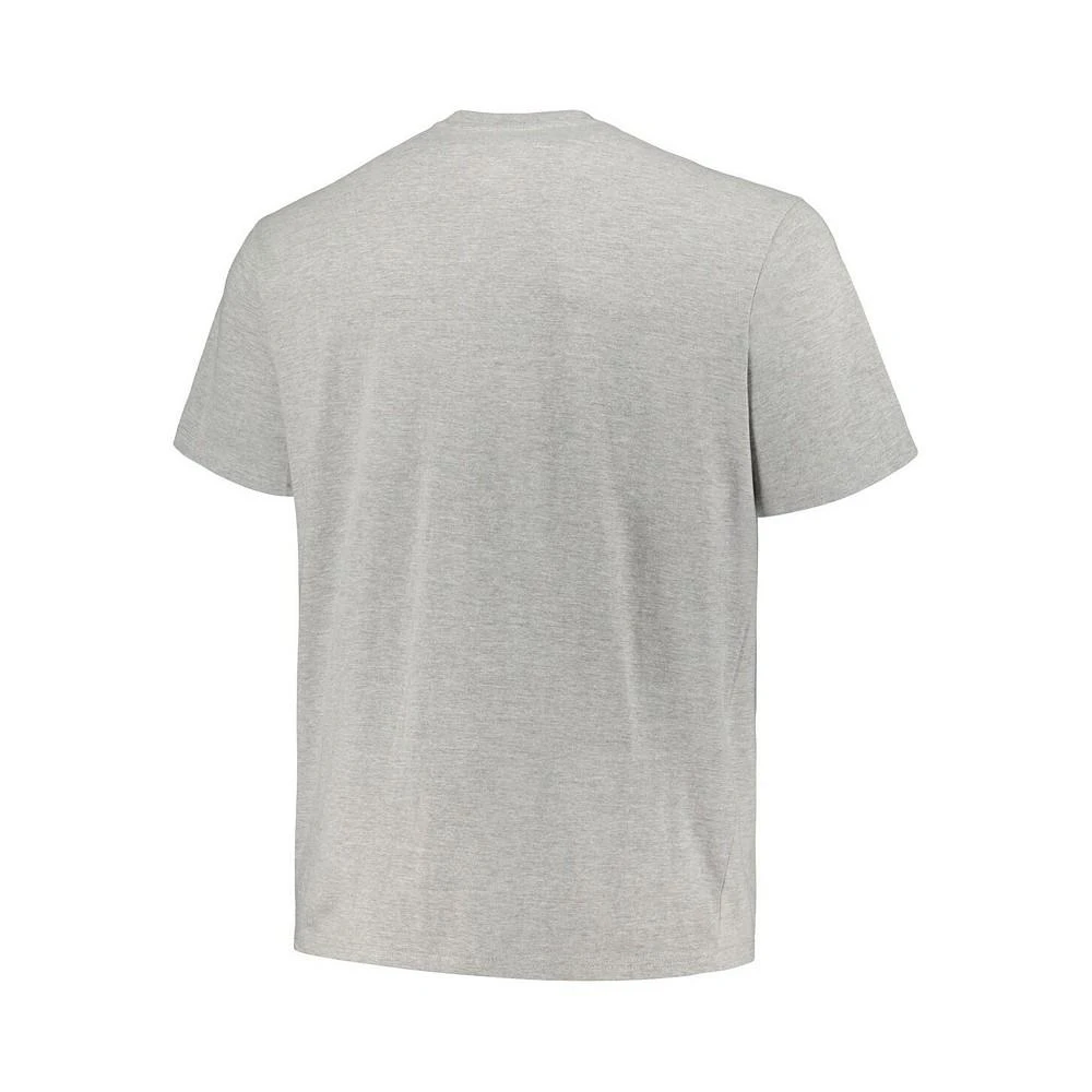 商品CHAMPION|Men's Heather Gray Ohio State Buckeyes Big and Tall Circle Logo T-shirt,价格¥225,第3张图片详细描述