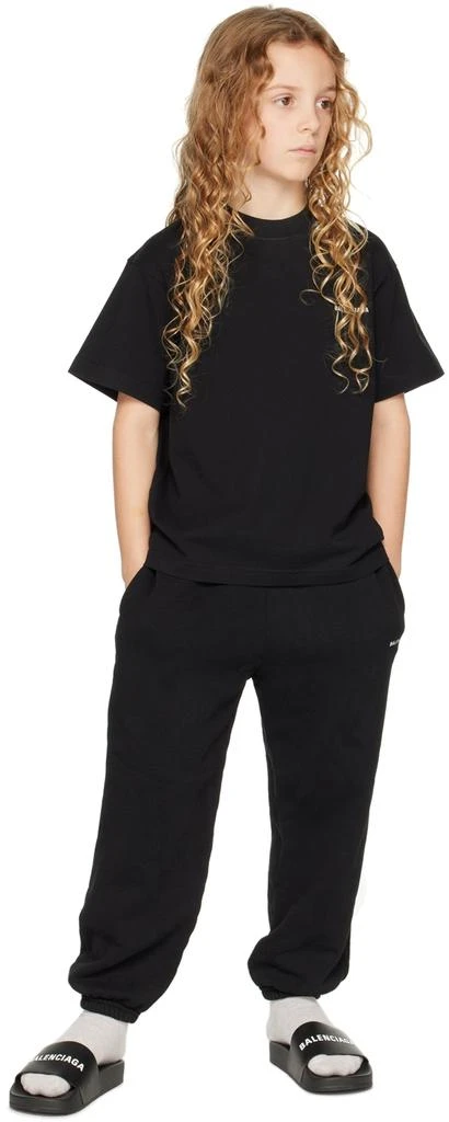 商品Balenciaga|Kids Black Logo T-Shirt,价格¥1546,第4张图片详细描述