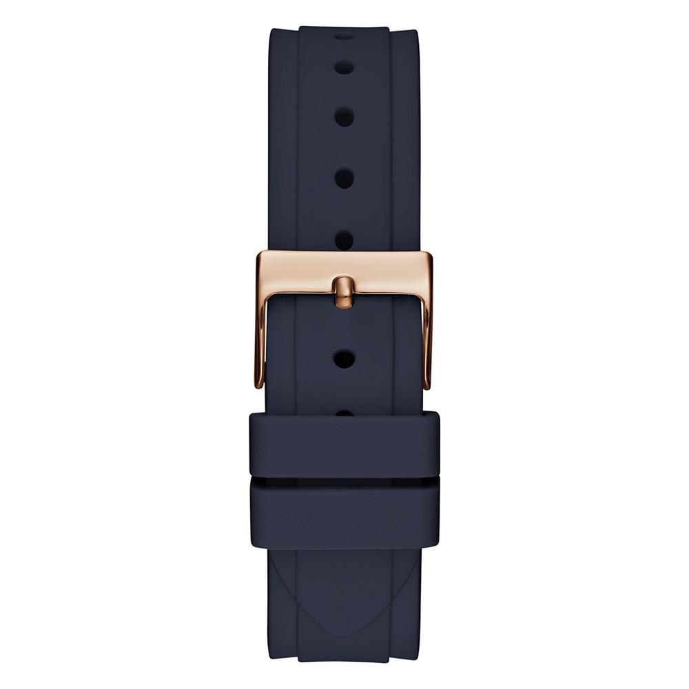 Women's Quartz Navy Silicone Strap Multi-Function Watch 36mm商品第3张图片规格展示