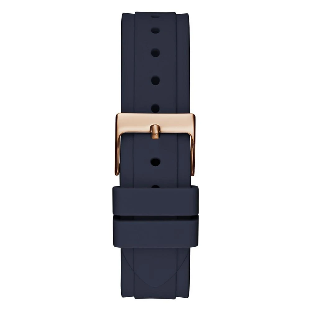 商品GUESS|Women's Quartz Navy Silicone Strap Multi-Function Watch 36mm,价格¥701,第3张图片详细描述