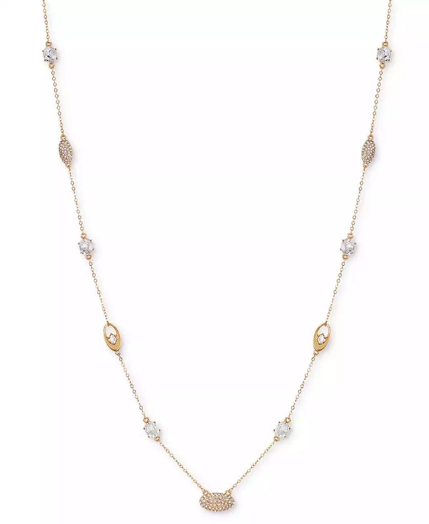 商品Tahari|Gold-Tone Crystal & Open Oval 36" Strand Necklace,价格¥502,第1张图片