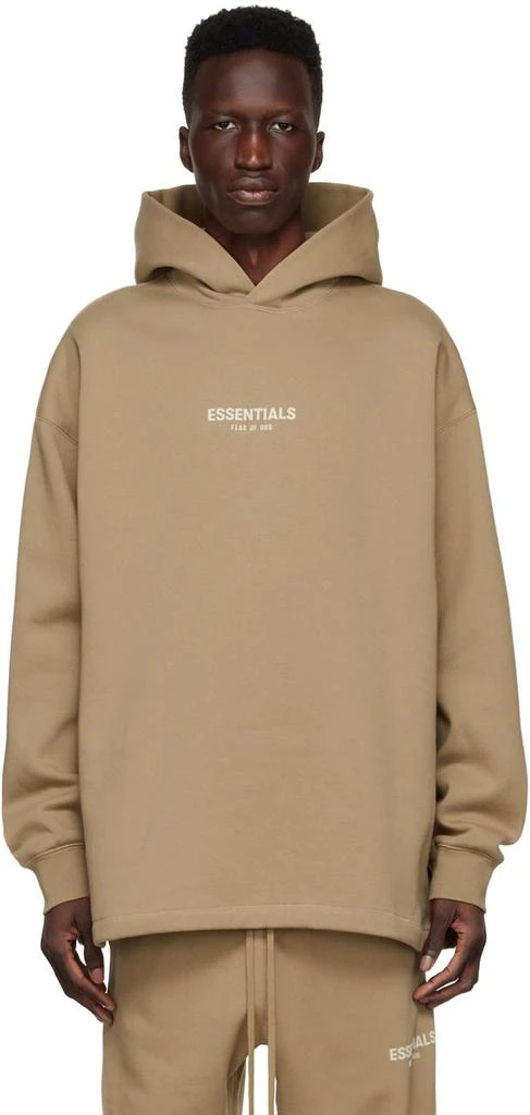 商品Essentials|Tan Cotton Hoodie,价格¥718,第1张图片