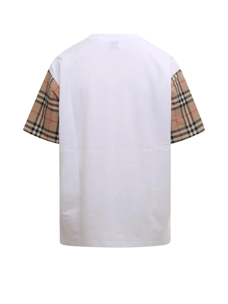 商品Burberry|Burberry Vintage Checked Sleeved Oversized T-Shirt,价格¥2495,第2张图片详细描述