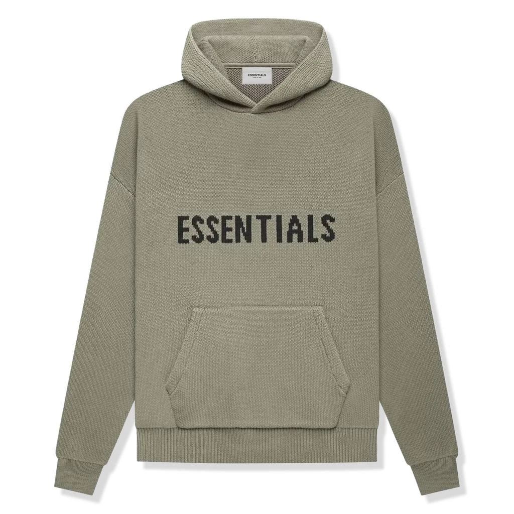 商品Essentials|Fear Of God Essentials Pistachio Knit Hoodie (Fall '21),价格¥3299,第1张图片