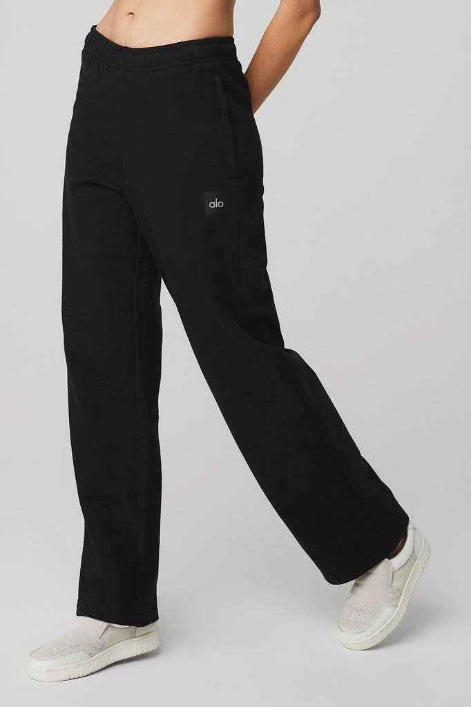 商品Alo|Renown Heavy Weight Sweatpant - Black,价格¥1034,第3张图片详细描述