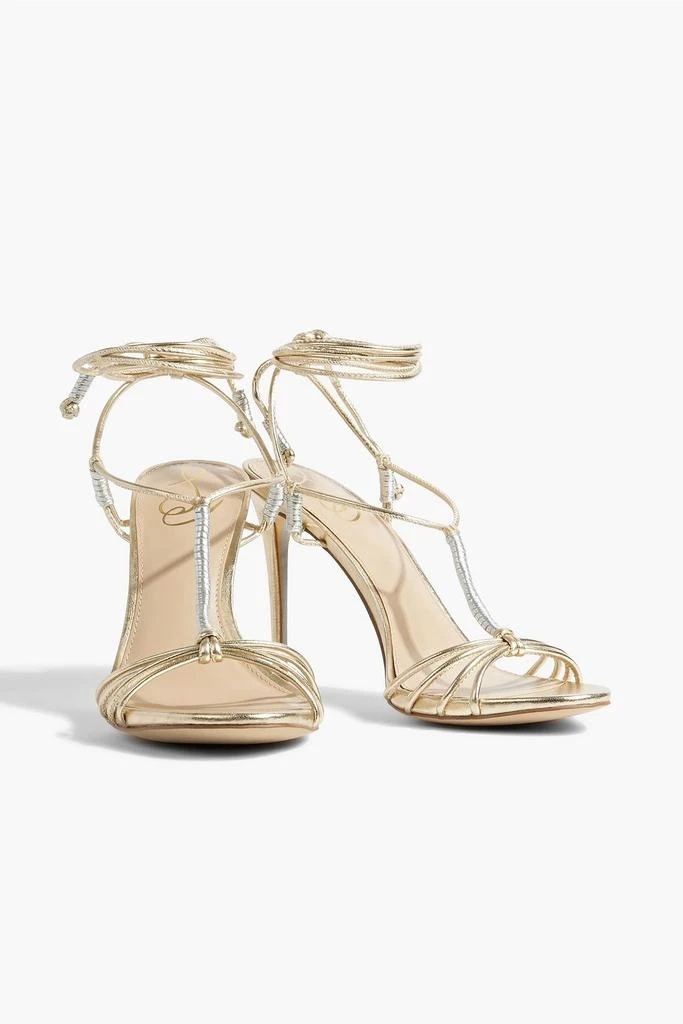 商品Sam Edelman|Safiya metallic faux leather sandals,价格¥667,第2张图片详细描述