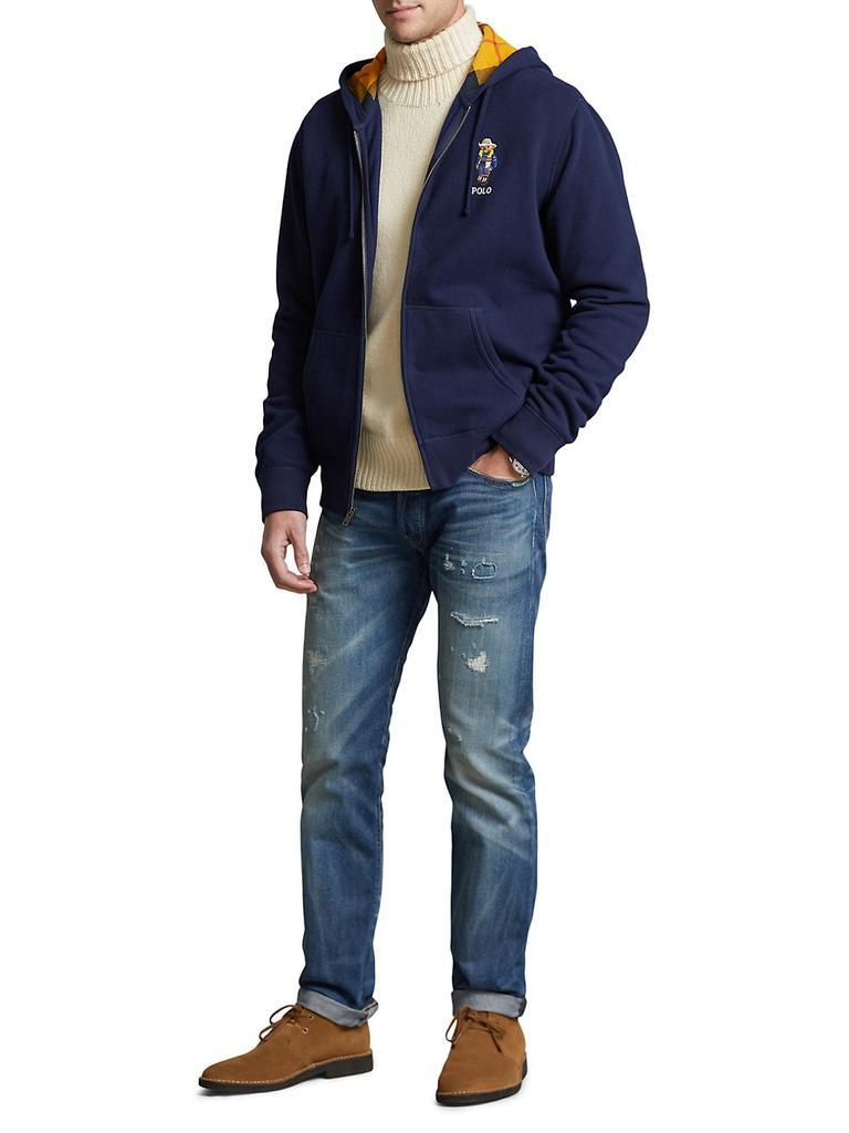 商品Ralph Lauren|Polo Bear Zip-Up Fleece Hoodie,价格¥973,第4张图片详细描述