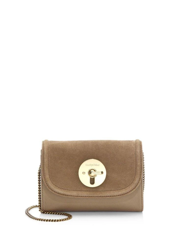 商品See by Chloé|Lois Mini Suede & Leather Crossbody,价格¥2211,第1张图片