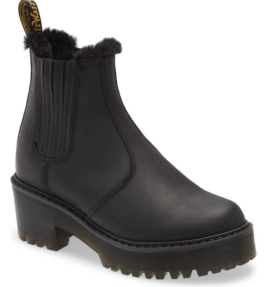 商品Dr. Martens|Rometty Faux Fur Lined Lug Sole Chelsea Boot,价格¥900,第1张图片