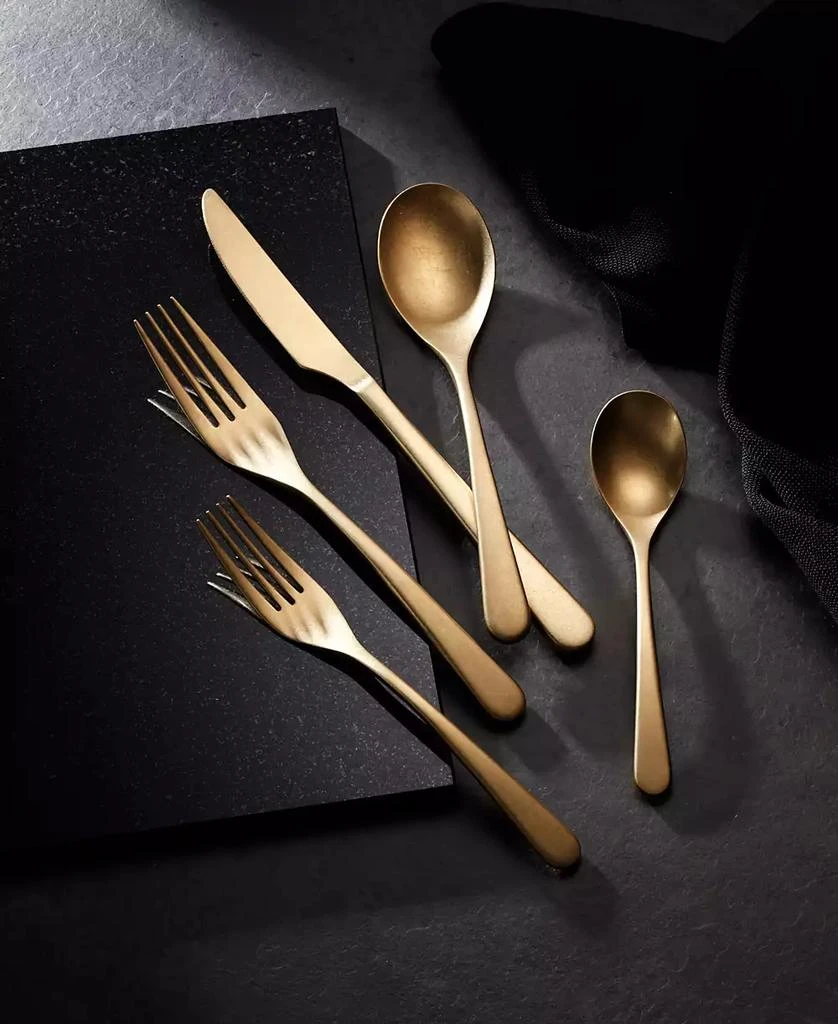 商品Oneida|Kenbrook Champagne Tumbled 20 Piece Everyday Flatware Set, Service For 4,价格¥748,第5张图片详细描述