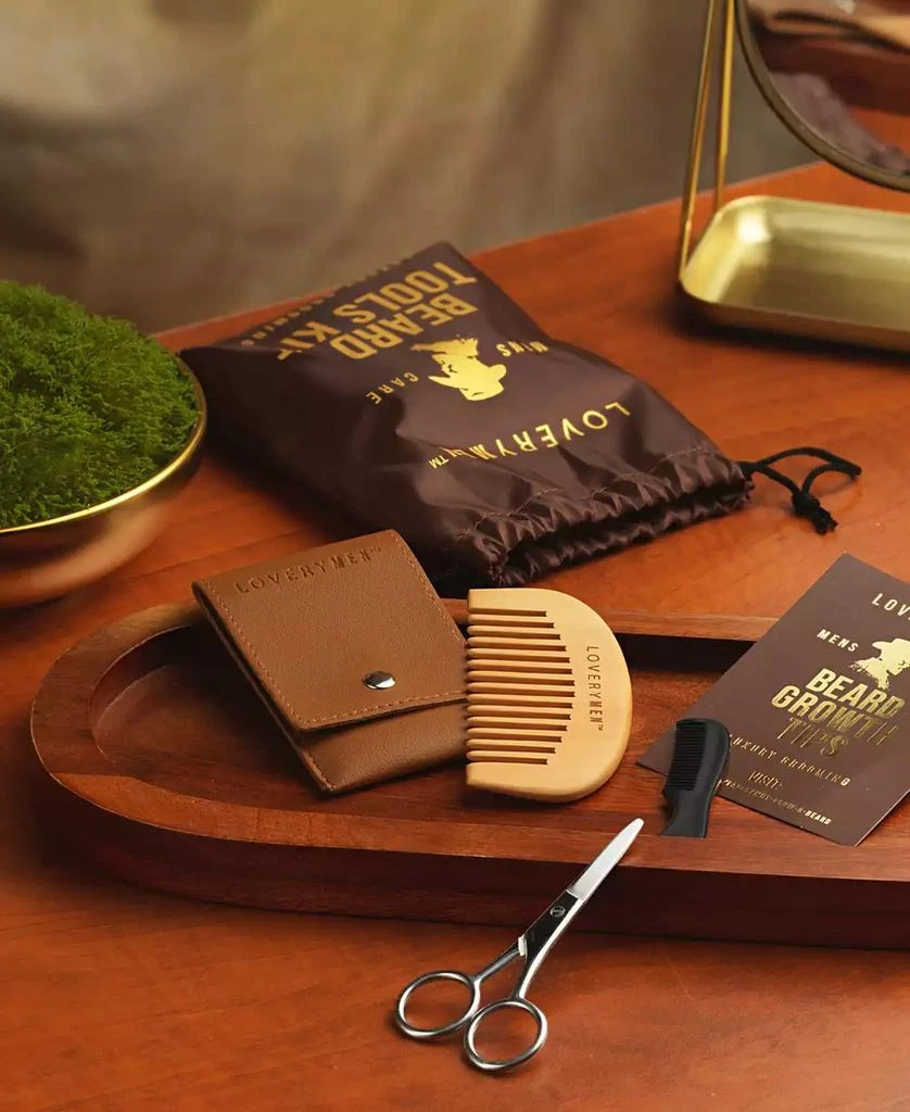 商品Lovery|6-Pc. LoveryMen Beard Tools Grooming Gift Set,价格¥207,第2张图片详细描述